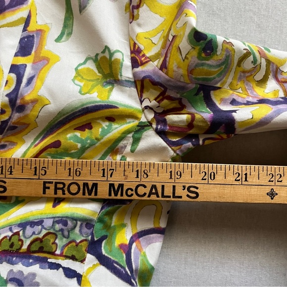 Rena Lange Floral Women's Jacket Sz 10 - Picture 6 of 7